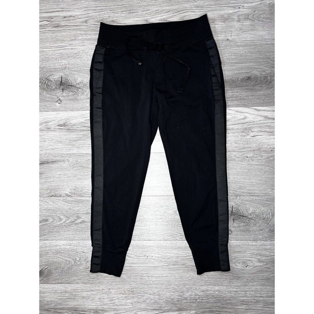 Athleta Black Joggers Womens S Stretch Yoga Athleisure Pants‎ Pockets Drawstring